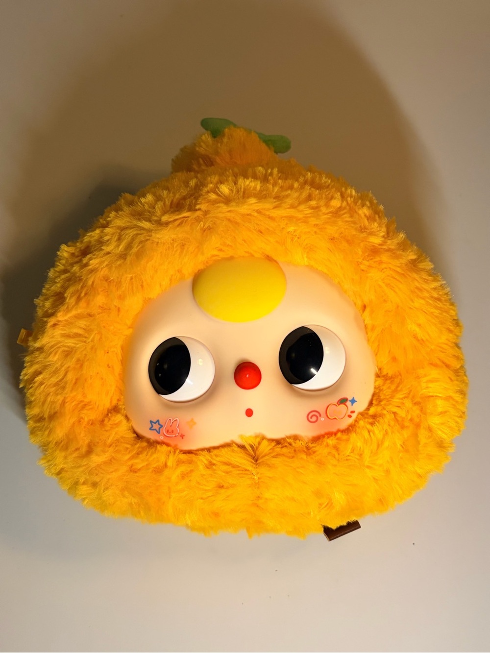 Baby three Yellow Plush bag wallet